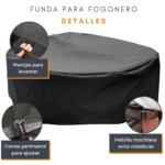 Funda Para Fogón Ñuke 80 100% Impermeable (30x90cm) - Imagen 3