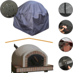 Funda Para Horno de Barro y Fogonero Carro Carretilla 100% Impermeable (138x82cm) - Imagen 3