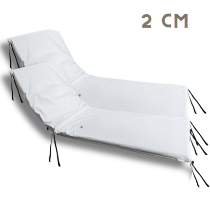 Colchoneta Para Reposera X2 unidades 100% Impermeable (180x60x2cm)