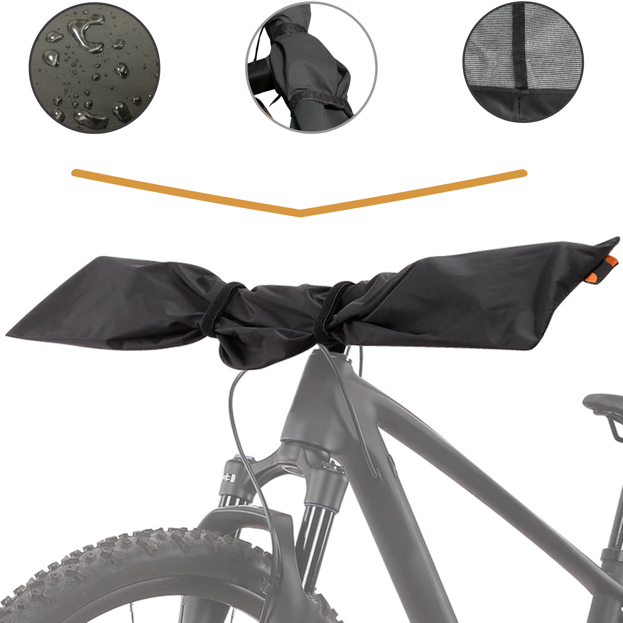 manubrio y asiento de bici