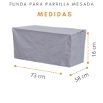 Funda Para Parrilla Angux 730 100% Impermeable (73x58x16cm) - Imagen 6
