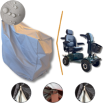 Funda Para Carro Electrico de Golf Moto Scooter 1 Persona 100% Impermeable (130x60x110cm) - Imagen 5