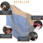 Funda Para Carro Electrico de Golf Moto Scooter 1 Persona 100% Impermeable (130x60x110cm) - Imagen 7