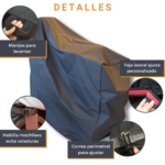 Funda Para Carro Electrico de Golf Moto Scooter 1 Persona 100% Impermeable (130x60x110cm) - Imagen 4