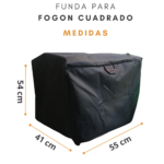 Funda Para Fogonero Cuadrado 100% Impermeable (55x41x54cm) - Imagen 2