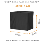 Funda Para Parrilla Kokken 35 Mesada 100% Impermeable (35x60x20cm) - Imagen 3